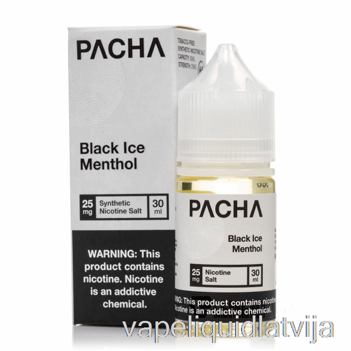 Melnā Ledus Mentols - Pacha Sāļi - 30ml 50mg Vape šķidrums